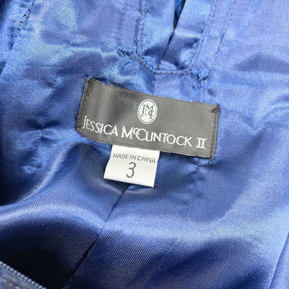 Jessica McClintock II Mermaid Gown Dress Women 3 Corset Fairy Feminine‎ Formal - Picture 11 of 13